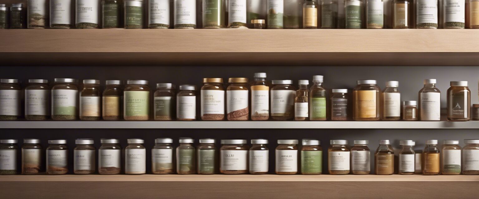 Close-up of sustainable supplements